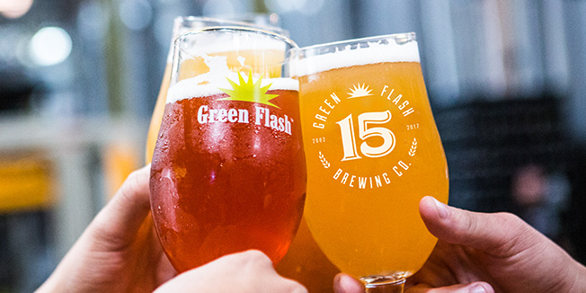 Green Flash brewing 15th anniversary